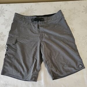 BILLABONG Men's Grey Board Shorts SZ 30